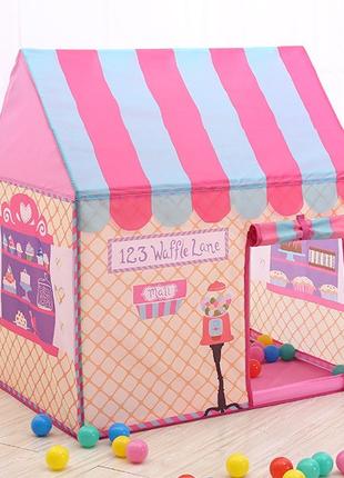 Детский игровой домик RESTEQ, Большая палатка для детей, 110х7...
