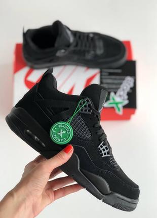 Кроссовки Nike Air Jordan Retro 4 / Джордан Black Cat