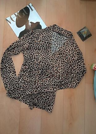 Женская блуза,кофта с леопардовым принтом 🐆