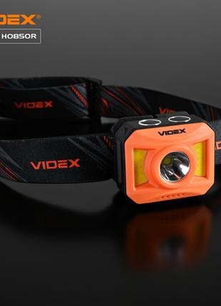 Налобный фонарик VIDEX VLF-H085-OR 400Lm 5000K светодиодный