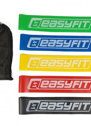 Резинки для фитнеса EasyFit Gemini набор 5 шт