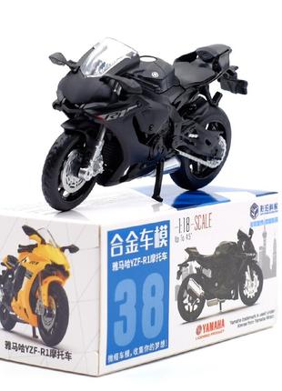 Модель мотоцикла Yamaha YZF-R1 масштаб: 1:18. Игрушечный мотоц...
