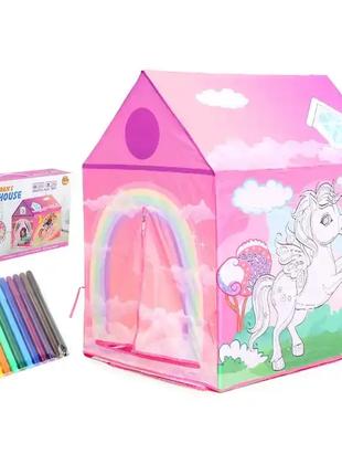 Игровая Палатка для Девочки Раскраска Единорог Пони