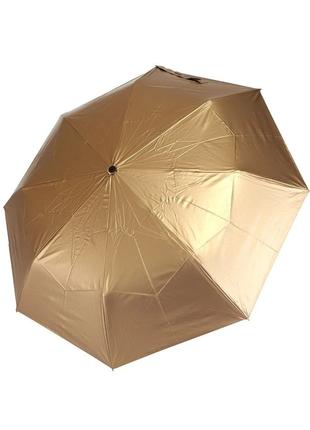 Полегшена парасолька жіноча механіка із золотим куполом PARACHASE