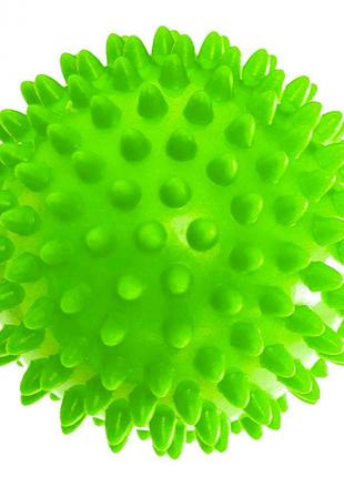 Массажный мячик EasyFit PVC 7,5 см жесткий Зеленый