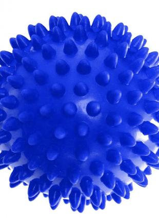 Массажный мячик EasyFit PVC 7,5 см жесткий Синий