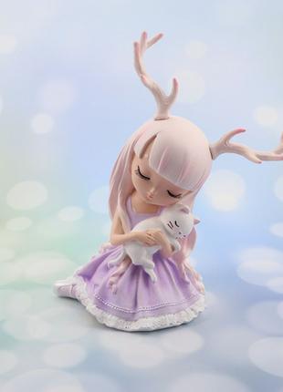 Аниме фигурка Девочка Олень RESTEQ. Статуэтка Deer Girl. Фигур...