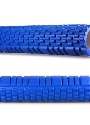 Массажный роллер EasyFit Grid Roller 60 см v 3,1 Синий