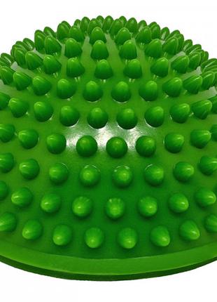 Полусфера массажная киндербол EasyFit 16 см мягкая зеленая