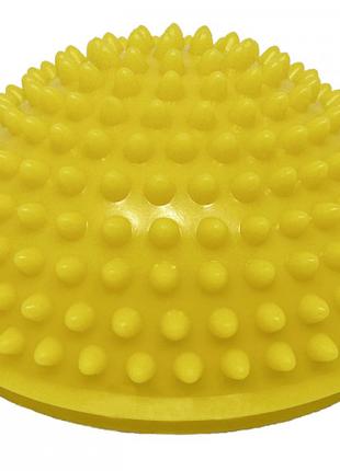 Напівсфера масажний кіндербол EasyFit 16 см м'яка жовта