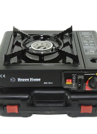 Плитка газовая туристическая с пьезоподжигом Happy Home BDZ-155-A