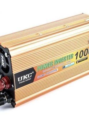 Инвертор UKC 12V/220V 1000W
