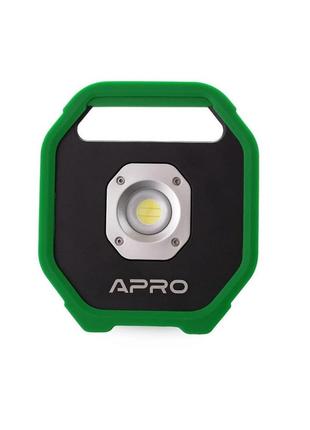 Прожектор аккумуляторный светодиодный APRO 10 Вт Li-ion 3,7 V ...