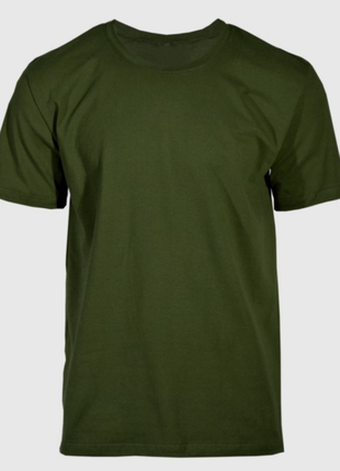 Трикотажная футболка олива из кулирной глади тактик