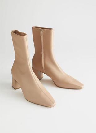 Черевики heeled leather sock boots cos / 41
