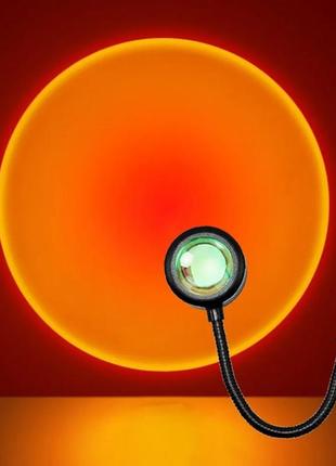 Светодиодная лампа на закате ночные светильники usb-проектор
