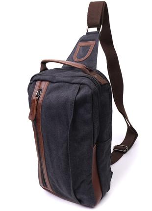Оригинальная мужская сумка через плечо из плотного текстиля Vi...