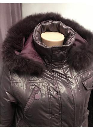 Куртка зимняя elisa rose, куртка теплая с капюшоном