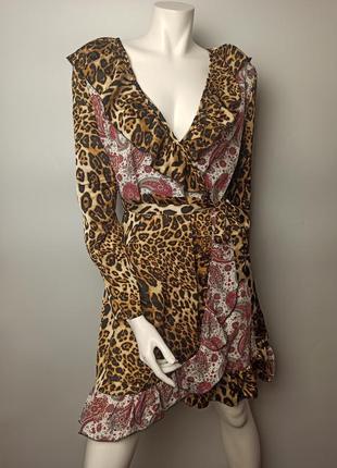 Новое леопардовое платье на запах от missguided