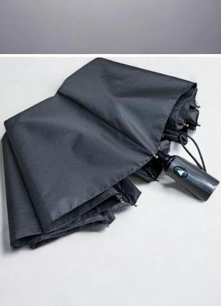 Мужской черный зонт от toprain с полуавтоматической системой о...