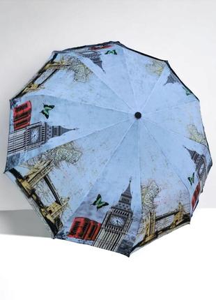 Складной женский зонт bellissimo, полуавтомат с системой антив...