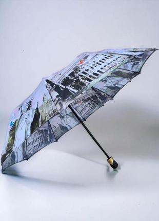 Компактный и прочный складной женский зонт bellissimo, полуавт...