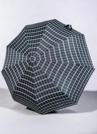 Мужской складной зонт в клетку с автоматическим механизмом от ...
