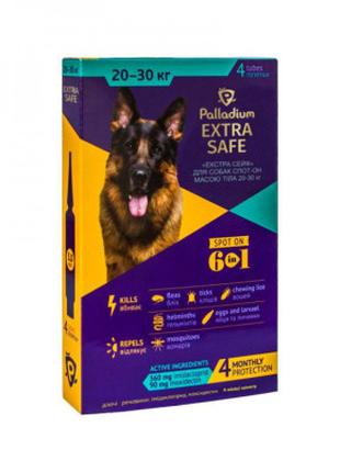 Капли для животных Palladium Extra Safe для собак весом от 20 ...
