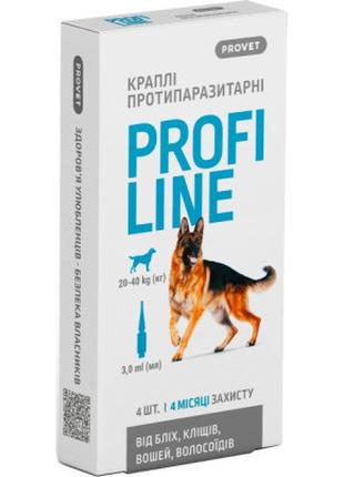 Краплі для тварин ProVET Profiline інсектоакарицид для собак 2...