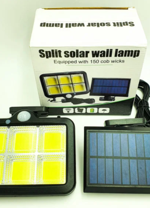 Уличный фонарь с датчиком движения split solar wall lamp на со...