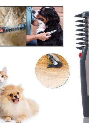 Расческа для шерсти кnot out electric pet grooming comb wn-34