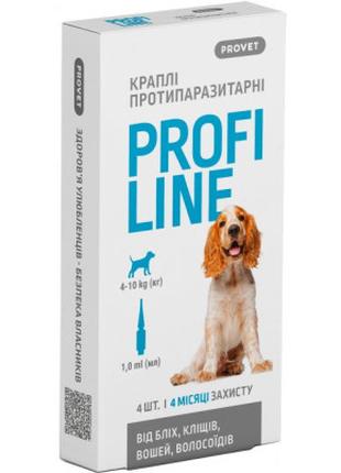 Краплі для тварин ProVET Profiline інсектоакарицид для собак 4...