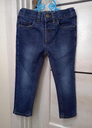 Модные фирменные джинсы брюки синие pepco для мальчика 2-3 года