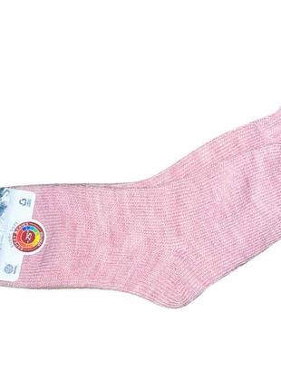 Шкарпетки F000 високий шерсть 100% однотонні (рожевий) р.36-40...