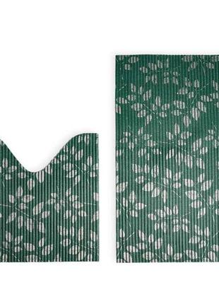Набір килимків аквамат 80*48/48*48см ASSORTI зелений ТМ Dariana