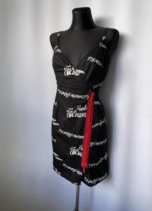 Moschino черное платье винтаж y2k мини на запах cheap and chic