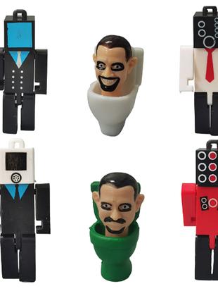 Іграшки Фігурки Skibidi Toilet, Camera Man, Speaker Man, TV Man