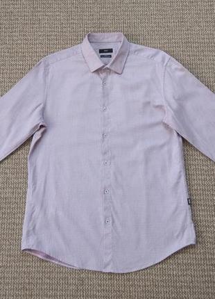 Hugo boss рубашка slim fit italian fabric оригинал (l)
