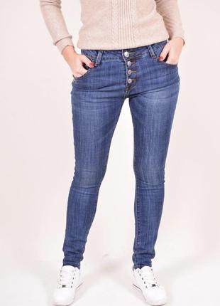 Женские джинсы liuson wear синего цвета размер 26 (s)