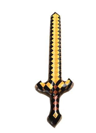 Игрушечный надувной алмазный меч в стиле майнкрафт 96 см