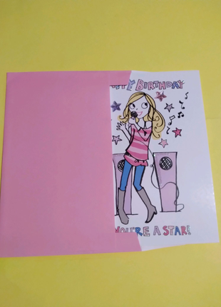 Листівка Happi Birthday 12,3×17,2 з конвертом, Великобританія.