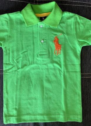 Polo ralph lauren - детская футболка поло на 3-4 года
