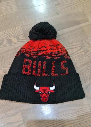 Шапка bulls new era nba шапка з балабоном