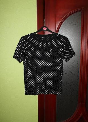 Женская футболка в горошек, eur разм. s, м от h&m, англия