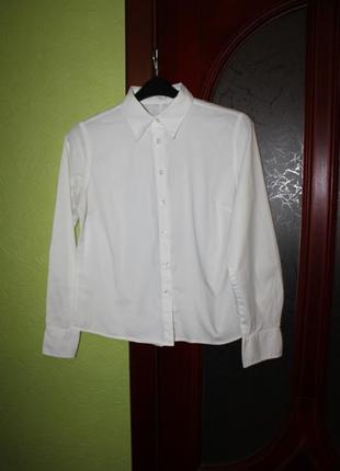 Белая женская блузка, рубашка, наш 48-50 размер