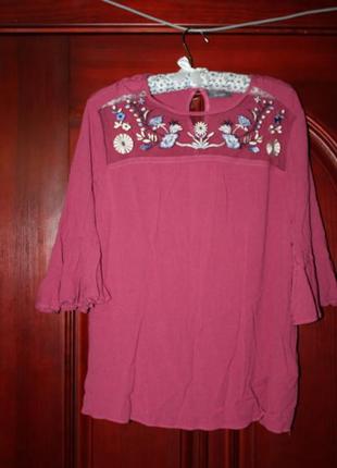 Блуза женская с вышивкой, наш 52-54 разер от yessica, германия