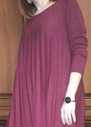 Італійська сукня. плаття жіноче ,  колір бордо , сезон: зима, ...