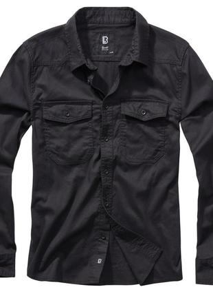 Рубашка brandit flanellshirt black