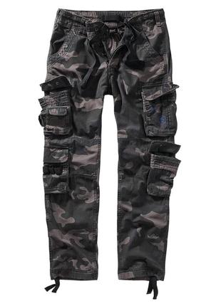 Брюки brandit pure slim fit darkcamo