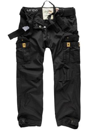 Штани surplus premium vintage trousers schwarz gewas